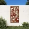 Fogaskerék mintás corten acél kerti faldísz 105 x 55 cm