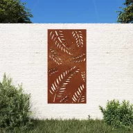 Levélmintás corten acél kerti faldísz 105 x 55 cm