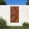 Levélmintás corten acél kerti faldísz 105 x 55 cm