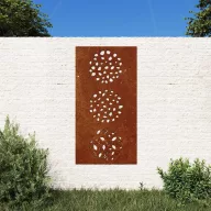 Levélmintás corten acél kerti faldísz 105 x 55 cm