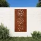 Levélmintás corten acél kerti faldísz 105 x 55 cm