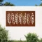 Levélmintás corten acél kerti faldísz 105 x 55 cm