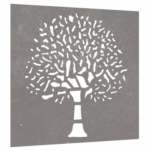 Famintás corten acél kerti faldísz 55 x 55 cm