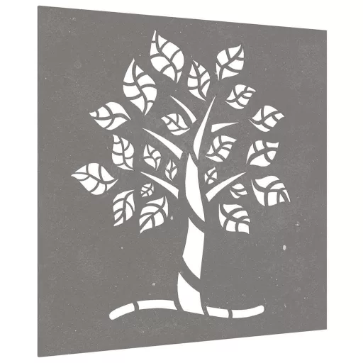 Famintás corten acél kerti faldísz 55 x 55 cm