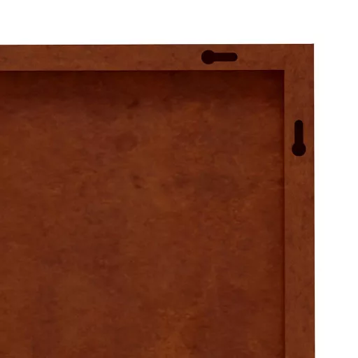 2 db rózsamintás corten acél kerti faldísz 55 x 55 cm