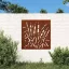 Fűmintás corten acél kerti faldísz 55 x 55 cm
