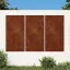 3 db napmintás corten acél kerti faldísz 105 x 55 cm