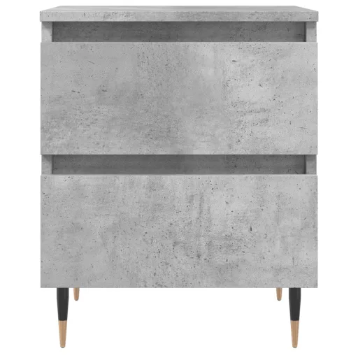 2 db betonszürke szerelt fa éjjeliszekrény 40 x 35 x 50 cm