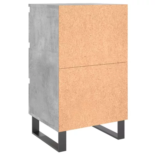 2 db betonszürke szerelt fa éjjeliszekrény 40x35x69 cm
