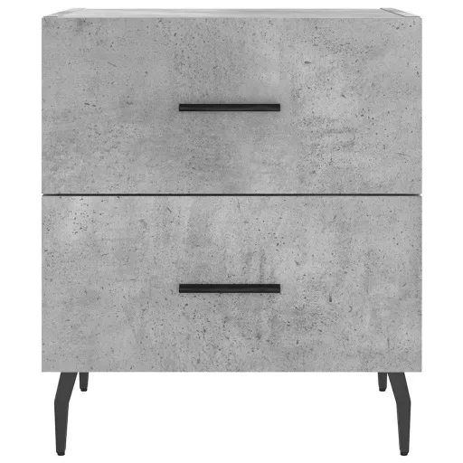 2 db betonszürke szerelt fa éjjeliszekrény 40 x 35 x 47,5 cm