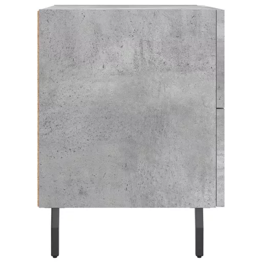 2 db betonszürke szerelt fa éjjeliszekrény 40 x 35 x 47,5 cm