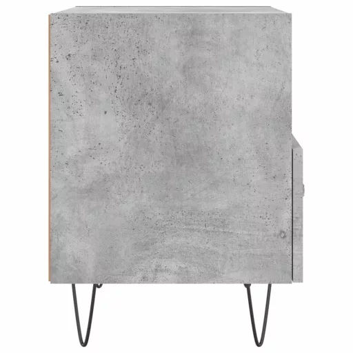 2 db betonszürke szerelt fa éjjeliszekrény 40 x 35 x 47,5 cm