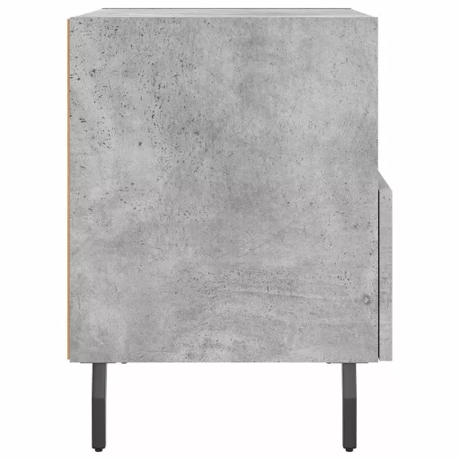 2 db betonszürke szerelt fa éjjeliszekrény 40 x 35 x 47,5 cm
