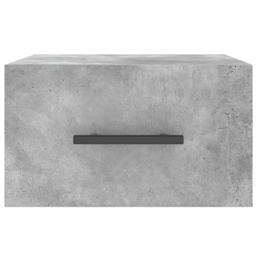 2 db betonszürke falra szerelhető éjjeliszekrény 35x35x20 cm