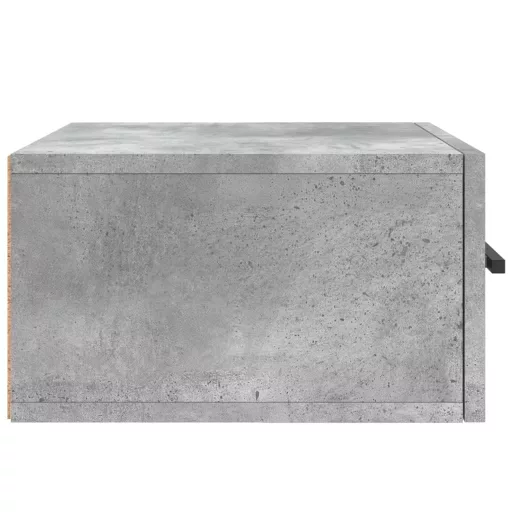 2 db betonszürke falra szerelhető éjjeliszekrény 35x35x20 cm