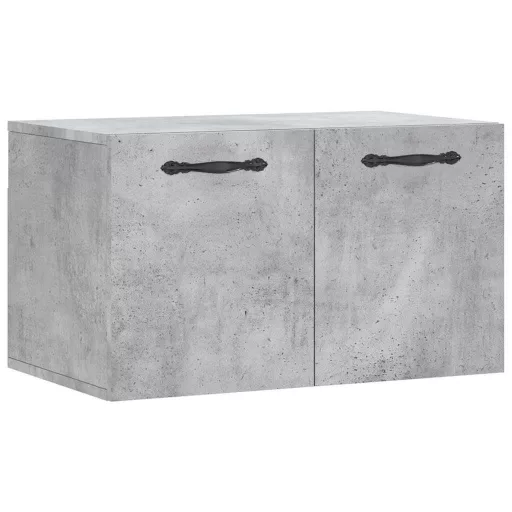 Betonszürke szerelt fa faliszekrény 60 x 36,5 x 35 cm