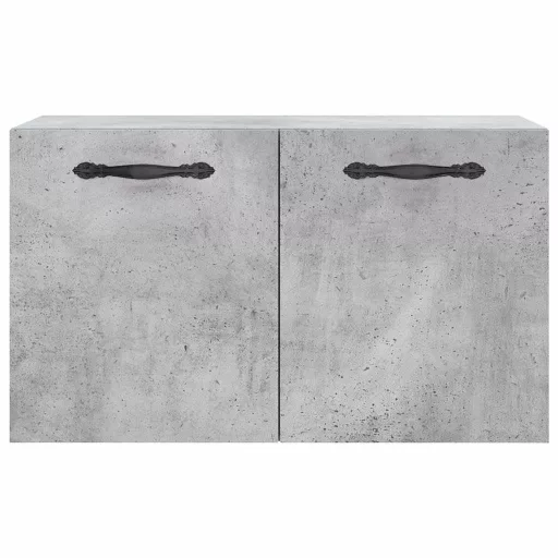 Betonszürke szerelt fa faliszekrény 60 x 36,5 x 35 cm