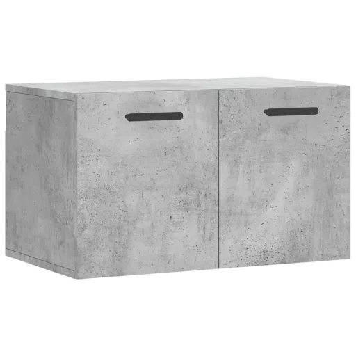 Betonszürke szerelt fa faliszekrény 60 x 36,5 x 35 cm