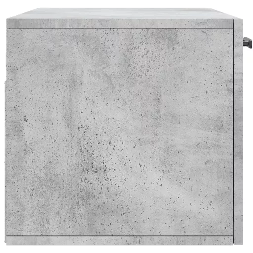 Betonszürke szerelt fa faliszekrény 80 x 36,5 x 35 cm