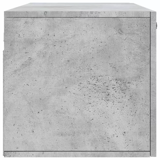 Betonszürke szerelt fa faliszekrény 100 x 36,5 x 35 cm