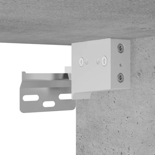 Betonszürke szerelt fa faliszekrény 100 x 36,5 x 35 cm