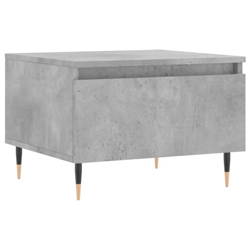 2 db betonszürke szerelt fa dohányzóasztal 50 x 46 x 35 cm