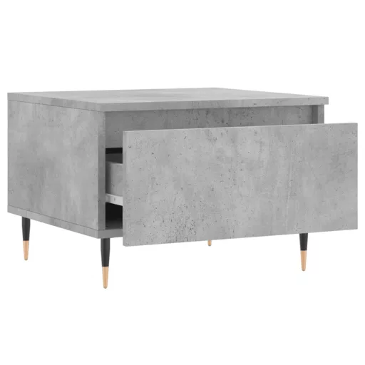 2 db betonszürke szerelt fa dohányzóasztal 50 x 46 x 35 cm