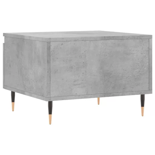 2 db betonszürke szerelt fa dohányzóasztal 50 x 46 x 35 cm