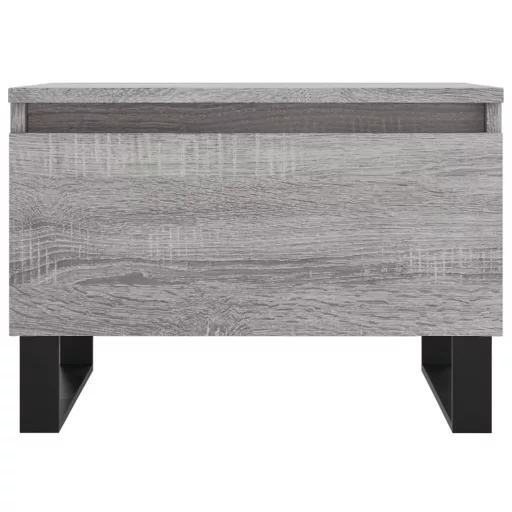 2 db szürke sonoma szerelt fa dohányzóasztal 50 x 46 x 35 cm
