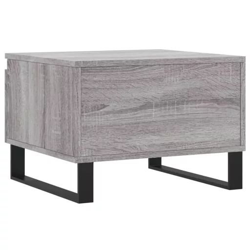 2 db szürke sonoma szerelt fa dohányzóasztal 50 x 46 x 35 cm