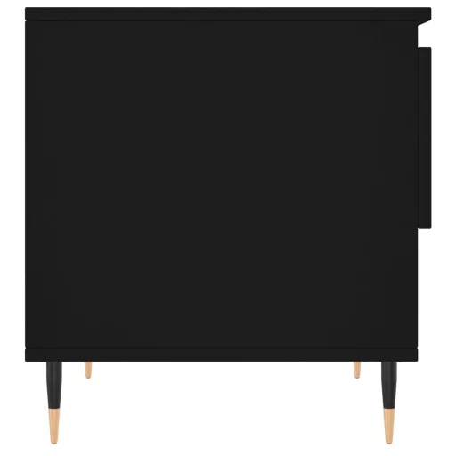 Fekete szerelt fa dohányzóasztal 50 x 46 x 50 cm