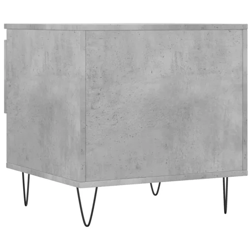 2 db betonszürke szerelt fa dohányzóasztal 50 x 46 x 50 cm