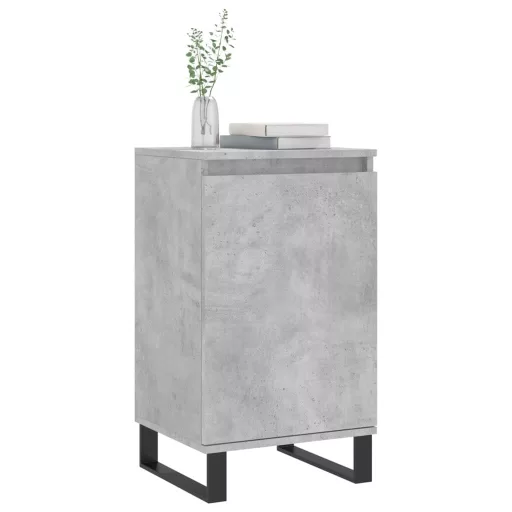 2 db betonszürke szerelt fa tálalószekrény 40 x 35 x 70 cm