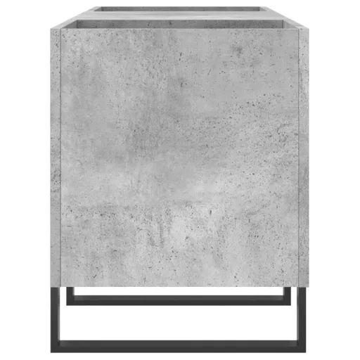Betonszürke szerelt fa hanglemezszekrény 121x38x48 cm