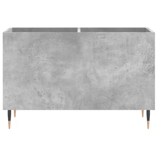 Betonszürke szerelt fa hanglemezszekrény 74,5x38x48 cm