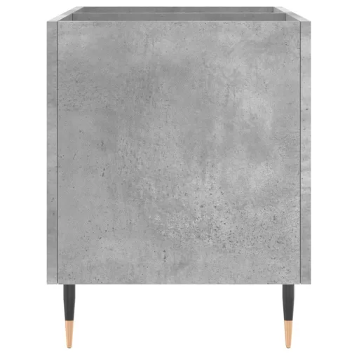Betonszürke szerelt fa hanglemezszekrény 74,5x38x48 cm