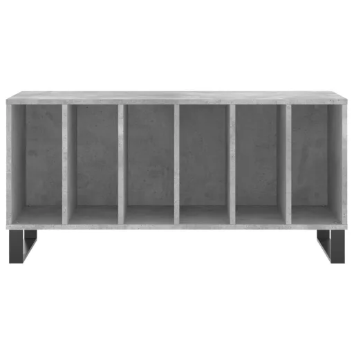 Betonszürke szerelt fa hanglemezszekrény 100 x 38 x 48 cm