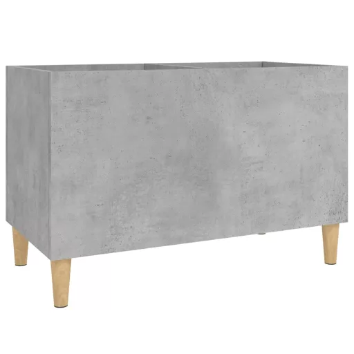 Betonszürke szerelt fa hanglemezszekrény 74,5x38x48 cm