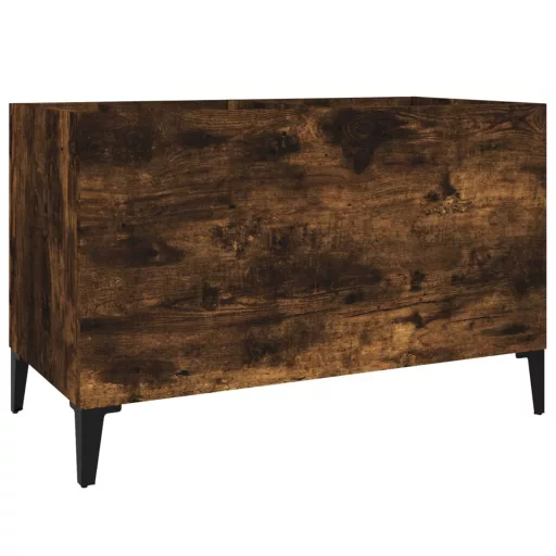 Füstös tölgy színű szerelt fa hanglemezszekrény 74,5x38x48 cm