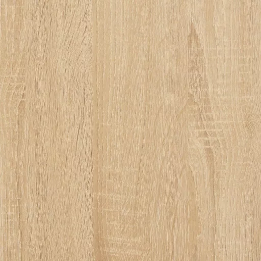 Sonoma tölgy színű szerelt fa ágykeret matrac nélkül 100x200 cm