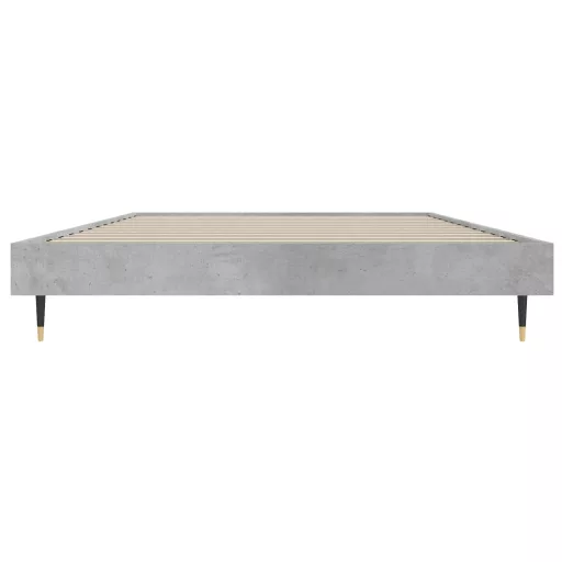 Betonszürke szerelt fa ágykeret 100 x 200 cm