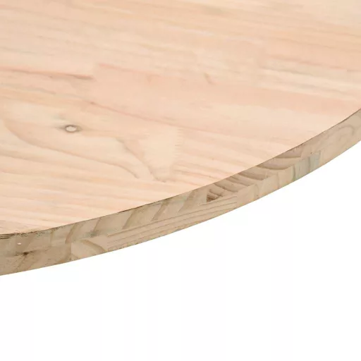 Tömör fenyőfa kerek asztallap Ø80 x 3 cm