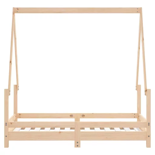 Tömör fenyőfa gyerekágykeret 70 x 140 cm