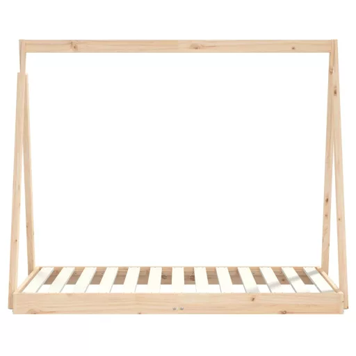 Tömör fenyőfa gyerekágykeret 70 x 140 cm