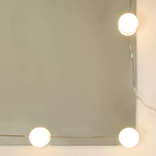 Füstös tölgy színű fésülködőasztal LED-lámpákkal 90x42x132,5 cm