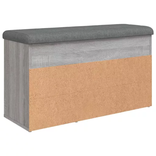 Szürke sonoma színű szerelt fa cipőtároló pad 82 x 32 x 45,5 cm