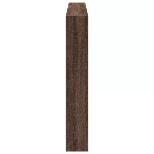 Barna tölgy színű áthidalószekrény LED-ekkel 160 x 17 x 102 cm