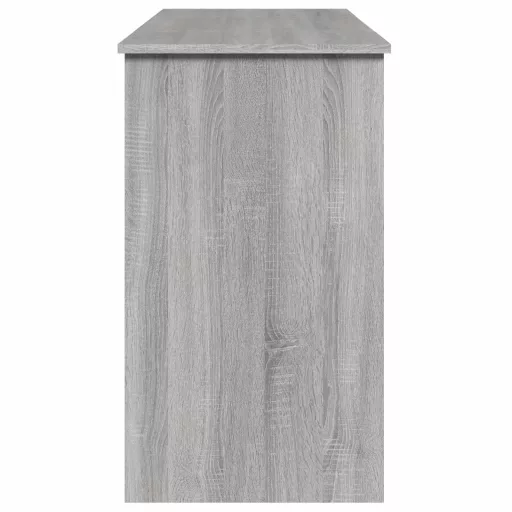 Szürke sonoma színű fésülködőasztal tükörrel 100x45x76 cm