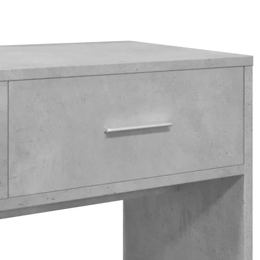 Betonszürke fésülködőasztal tükörrel 80x39x80 cm