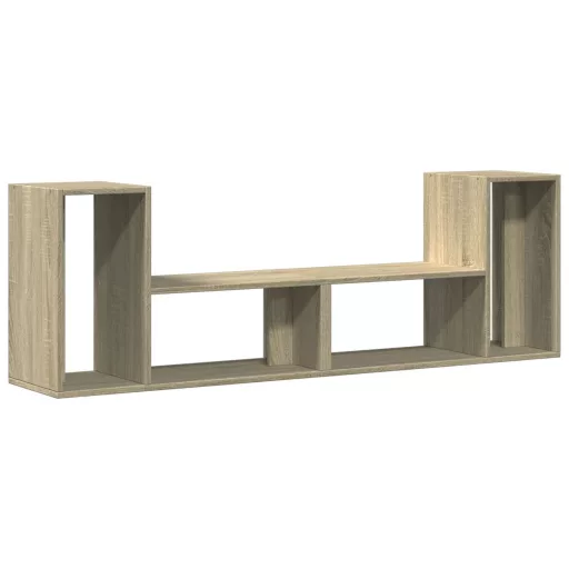 2 db sonoma tölgy színű szerelt fa TV-szekrény 75 x 30 x 50 cm